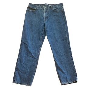 Lands' End Traditional‎ Fit Blue Mens Straight Leg Jeans Size 37.